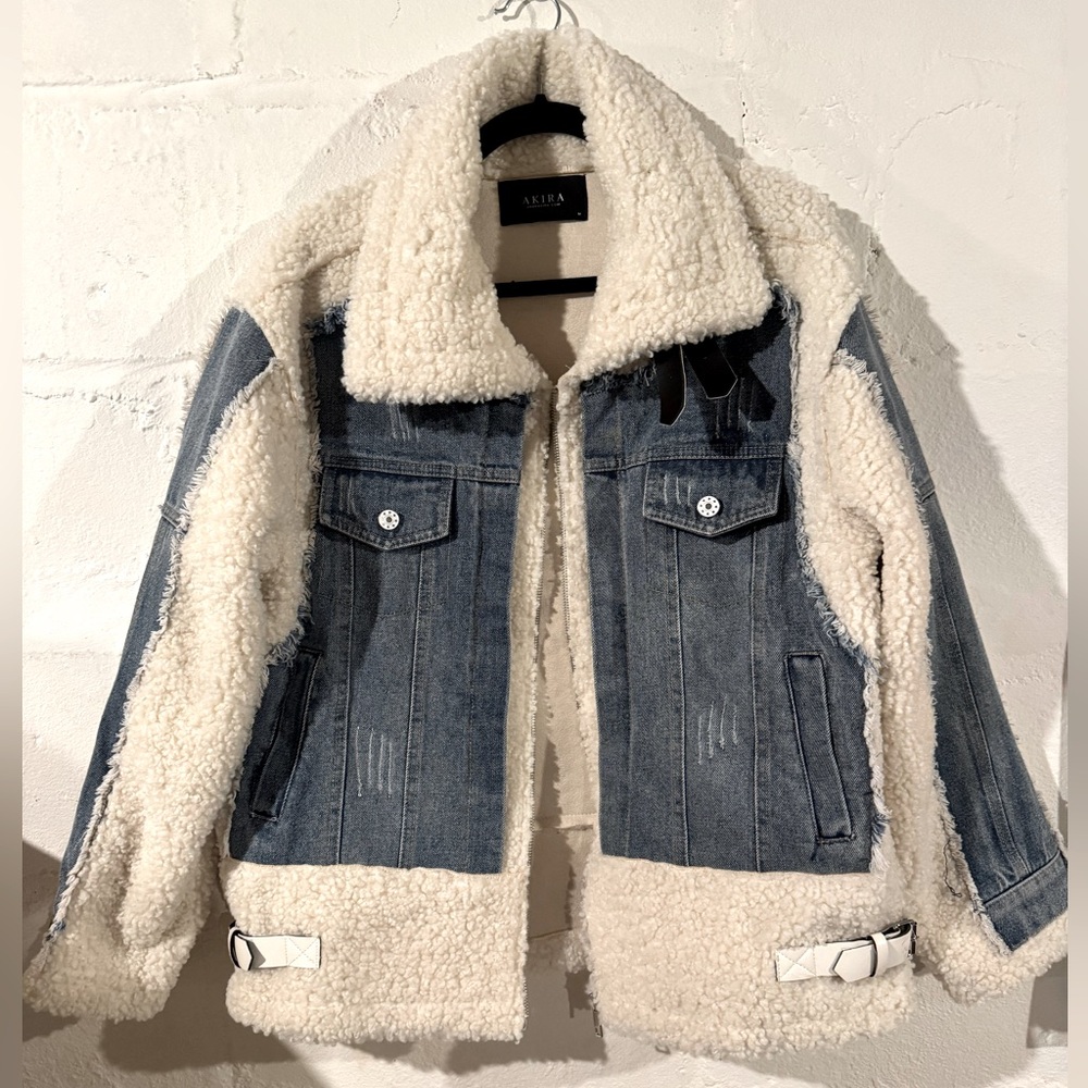 Denim and Sherpa Jacket